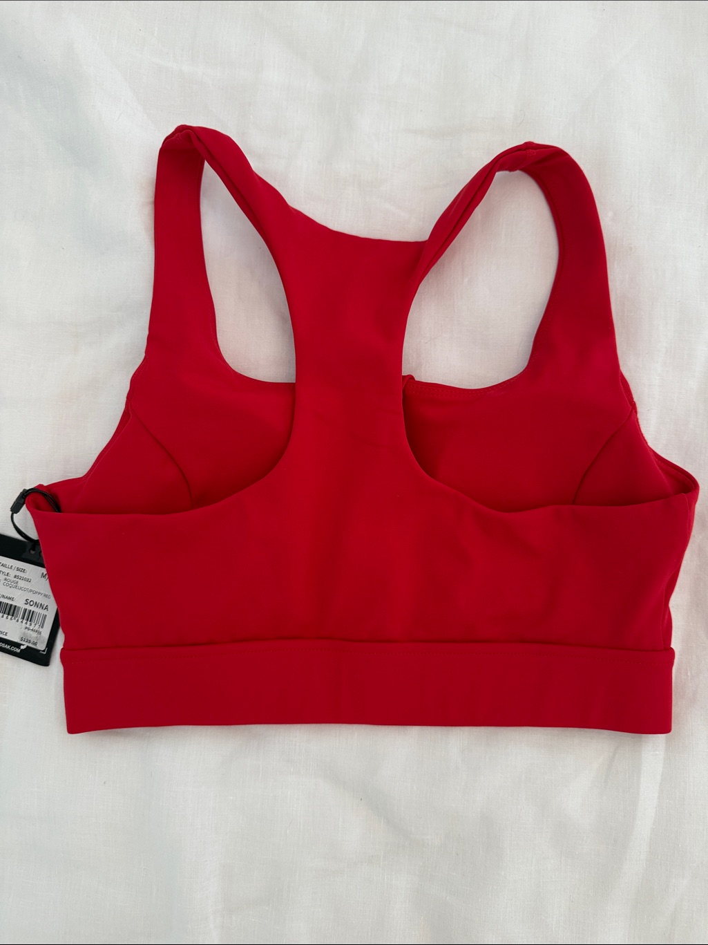 Nwt: Rudsak Vibrant Red Sonna Front-Zip Racerback Sports Bra, Sz Medium — image 4 of 5